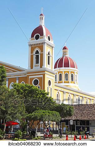 "Cathedral at Parque Central, Granada, province of Granada, Nicaragua, North America" View Large Photo Image Stock Image - "Cathedral at Parque Central, Granada, province of Granada, Nicaragua, North America". Fotosearch