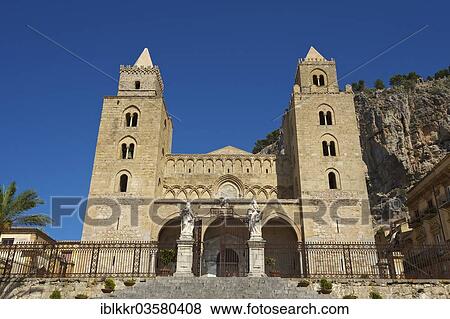 "Cathedral-Basilica of the Holy Saviour, Basilica Cattedrale del Santissimo Salvatore, Cefalu, Province of Palermo, Sicily, Italy, Europe" View Large Photo Image Stock Photo - "Cathedral-Basilica of the Holy Saviour, Basilica Cattedrale del Santissimo Salvatore, Cefalu, Province of Palermo, Sicily, Italy, Europe". Fotosearch
