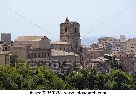 Stock Photo - "Cathedral, historic town centre, Enna, Sicily, Italy, Europe". Fotosearch