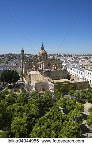 Stock Photography - "Cathedral La Colegiata del Salvador, Jerez de la Frontera, Andalusia, Spain, Europe". Fotosearch