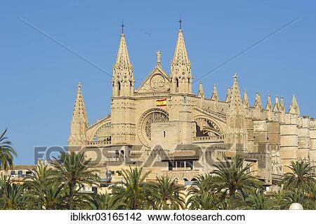 "Cathedral La Seu, Palma de Mallorca, Majorca, Balearic Islands, Spain, Europe" View Large Photo Image Stock Image - "Cathedral La Seu, Palma de Mallorca, Majorca, Balearic Islands, Spain, Europe". Fotosearch