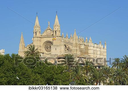 Stock Photo - "Cathedral La Seu, Palma de Mallorca, Majorca, Balearic Islands, Spain, Europe". Fotosearch