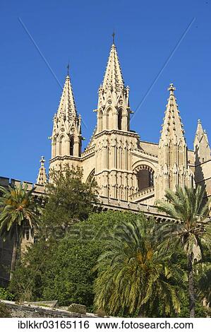 Stock Photograph - "Cathedral La Seu, Palma de Mallorca, Majorca, Balearic Islands, Spain, Europe". Fotosearch