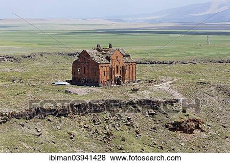Stock Photo - "Cathedral of Ani, former Armenian capital Ani, Kars, Silk Route, Eastern Anatolia Region, Anatolia, Turkey, Asia". Fotosearch