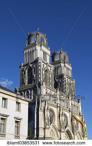 Stock Image - "Cathedral of Orleans, Orleans, Departement Loiret, Centre region, France, Europe". Fotosearch