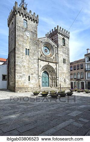 Stock Image - "Cathedral, Viana do Castelo, Minho, Portugal, Europe". Fotosearch