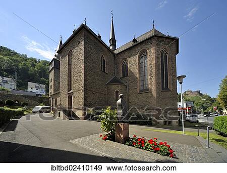 "Catholic Church, pilgrimage site with the grave of St. Goar, St. Goar, UNESCO World Cultural Heritage Site, Upper Middle Rhine Valley, Rhineland-Palatinate, Germany, Europe" View Large Photo Image Stock Photo - "Catholic Church, pilgrimage site with the grave of St. Goar, St. Goar, UNESCO World Cultural Heritage Site, Upper Middle Rhine Valley, Rhineland-Palatinate, Germany, Europe". Fotosearch