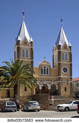 Stock Image - "Catholic Church, Windhoek, Namibia, Africa". Fotosearch