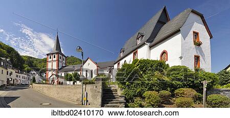 "Catholic Parish Church of St. Bartholomew and Villa Brosius, Hirzenach, Boppard, Upper Middle Rhine Valley, UNESCO World Cultural Heritage Site, Rhineland-Palatinate, Germany, Europe" View Large Photo Image Stock Image - "Catholic Parish Church of St. Bartholomew and Villa Brosius, Hirzenach, Boppard, Upper Middle Rhine Valley, UNESCO World Cultural Heritage Site, Rhineland-Palatinate, Germany, Europe". Fotosearch