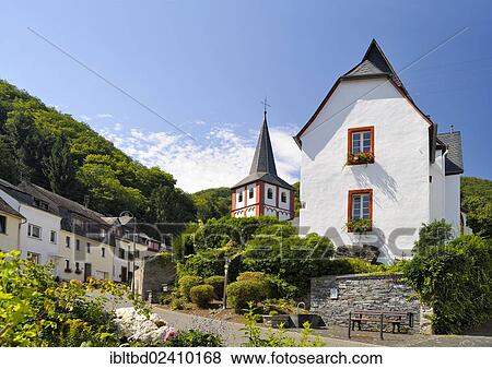 "Catholic Parish Church of St. Bartholomew and Villa Brosius, Hirzenach, Boppard, Upper Middle Rhine Valley, UNESCO World Cultural Heritage Site, Rhineland-Palatinate, Germany, Europe" View Large Photo Image Stock Photo - "Catholic Parish Church of St. Bartholomew and Villa Brosius, Hirzenach, Boppard, Upper Middle Rhine Valley, UNESCO World Cultural Heritage Site, Rhineland-Palatinate, Germany, Europe". Fotosearch