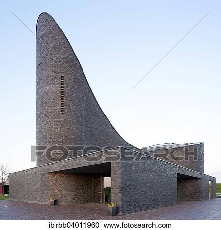 Stock Image - "Catholic St. Mary's Church, Schillig, East Frisia, Lower Saxony, Germany, Europe". Fotosearch
