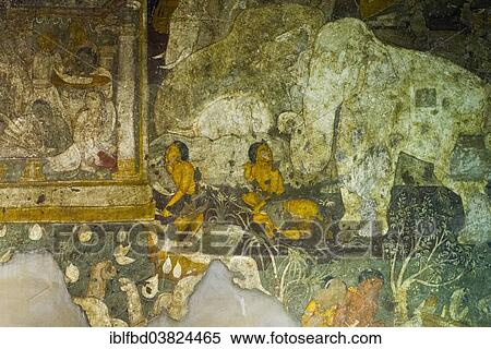 Stock Photography - "Cave 17, Ajanta Caves, UNESCO World Heritage site, Aurangabad district, Maharashtra, India, Asia". Fotosearch