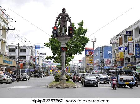 "Caveman sculpture holding traffic lights, Krabi Town, Krabi, Thailand, Asia" View Large Photo Image Stock Image - "Caveman sculpture holding traffic lights, Krabi Town, Krabi, Thailand, Asia". Fotosearch
