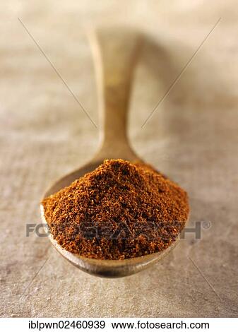 Cayenne powder on a spoon View Large Photo Image Stock Photo - Cayenne powder on a spoon. Fotosearch