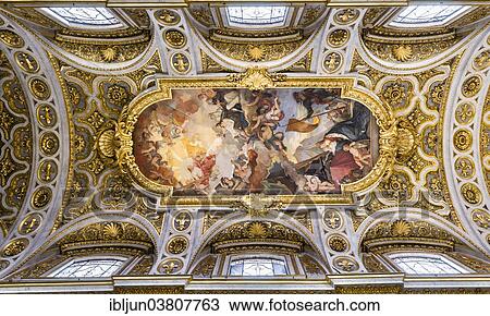 "Ceiling fresco, Church of San Luigi dei Francesi or Church of Saint Louis of the French, Rome, Lazio, Italy, Europe" View Large Photo Image Stock Image - "Ceiling fresco, Church of San Luigi dei Francesi or Church of Saint Louis of the French, Rome, Lazio, Italy, Europe". Fotosearch