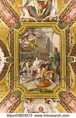 "Ceiling fresco with golden stucco frame, Vatican Museums, Vatican, Rome, Lazio, Italy, Europe" View Large Photo Image Stock Image - "Ceiling fresco with golden stucco frame, Vatican Museums, Vatican, Rome, Lazio, Italy, Europe". Fotosearch