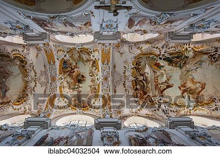 "Ceiling frescoes, Kloster Indersdorf monastery, Markt Indersdorf, Upper Bavaria, Bavaria, Germany, Europe" View Large Photo Image Picture - "Ceiling frescoes, Kloster Indersdorf monastery, Markt Indersdorf, Upper Bavaria, Bavaria, Germany, Europe". Fotosearch