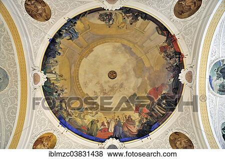 "Ceiling frescoes, late 19th century by Johann Evangelist Froschle made to designs by Andreas Merkle, St. Joseph's Church, Immenstadt, Bavaria, Allgau, Germany, Europe" View Large Photo Image Stock Photo - "Ceiling frescoes, late 19th century by Johann Evangelist Froschle made to designs by Andreas Merkle, St. Joseph's Church, Immenstadt, Bavaria, Allgau, Germany, Europe". Fotosearch