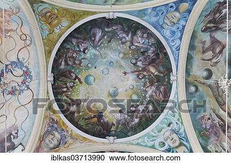 "Ceiling mural, New Colonnade, Nova kolonada, Marianske Lazne, Karlovy Vary Region, Bohemia, Czech Republic, Europe" View Large Photo Image Stock Image - "Ceiling mural, New Colonnade, Nova kolonada, Marianske Lazne, Karlovy Vary Region, Bohemia, Czech Republic, Europe". Fotosearch