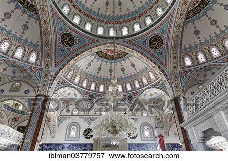 Stock Photo - "Ceiling paintings, Merkez Kulliye Mosque, Manavgat, Antalya Province, Turkey, Asia". Fotosearch