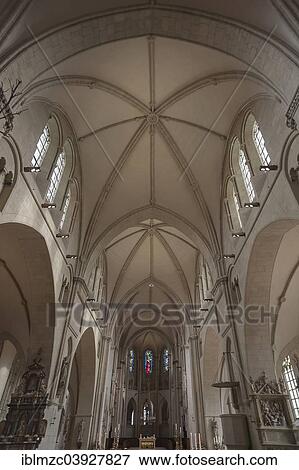 "Ceiling vault and altar area of the Munster Cathedral, Munster, Munsterland, North Rhine-Westphalia, Germany, Europe" View Large Photo Image Stock Photo - "Ceiling vault and altar area of the Munster Cathedral, Munster, Munsterland, North Rhine-Westphalia, Germany, Europe". Fotosearch