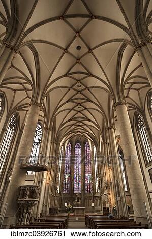 "Ceiling vault with altar, late Gothic hall church of the 14th and 15th century, Church of St. Lambert, Munster, Munsterland, North Rhine-Westphalia, Germany, Europe" View Large Photo Image Stock Image - "Ceiling vault with altar, late Gothic hall church of the 14th and 15th century, Church of St. Lambert, Munster, Munsterland, North Rhine-Westphalia, Germany, Europe". Fotosearch