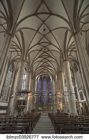 "Ceiling vault with altar, late Gothic hall church of the 14th and 15th century, Church of St. Lambert, Munster, Munsterland, North Rhine-Westphalia, Germany, Europe" View Large Photo Image Stock Photo - "Ceiling vault with altar, late Gothic hall church of the 14th and 15th century, Church of St. Lambert, Munster, Munsterland, North Rhine-Westphalia, Germany, Europe". Fotosearch