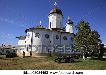 Stock Image - "Celic-Dere Monastery, Ciolpani, Snagov, Grosse Walachei, Romania, Europe". Fotosearch