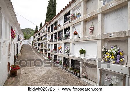 "Cemetery, Tossa de Mar, Costa Brava, Catalonia, Spain, Europe" View Large Photo Image Stock Photo - "Cemetery, Tossa de Mar, Costa Brava, Catalonia, Spain, Europe". Fotosearch