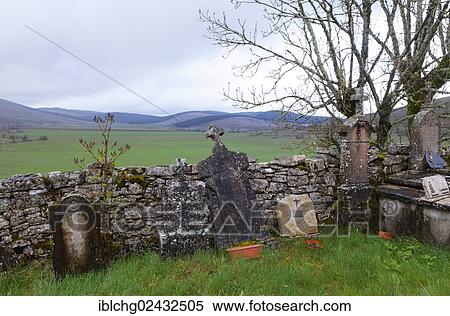 "Cemetery, village of Cros Garmon, The Causses and the Cevennes, UNESCO World Heritage Site, Parc National des Cevennes, Cevennes National Park, Causse Mejean, Florac, Lozere, Languedoc-Roussillon, France, Europe" View Large Photo Image Stock Photography - "Cemetery, village of Cros Garmon, The Causses and the Cevennes, UNESCO World Heritage Site, Parc National des Cevennes, Cevennes National Park, Causse Mejean, Florac, Lozere, Languedoc-Roussillon, France, Europe". Fotosearch