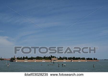 Stock Photography - "Cemetery wall, Cemetery Island, san michele, Venezia, Venedig, Veneto Region, Italy, Europe". Fotosearch
