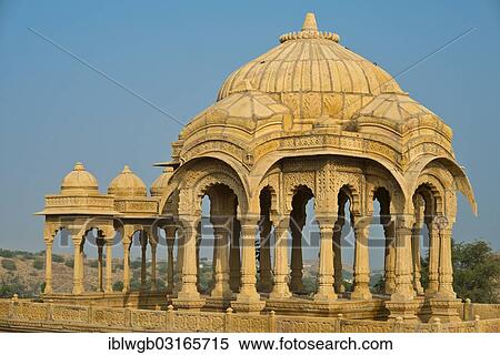 "Cenotaph, old burial site of the rulers of Jaisalmer, Bada Bagh, Jaisalmer, Rajasthan, India, Asia" View Large Photo Image Stock Photography - "Cenotaph, old burial site of the rulers of Jaisalmer, Bada Bagh, Jaisalmer, Rajasthan, India, Asia". Fotosearch