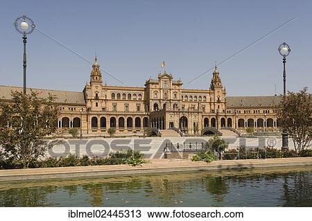 "Central building and river, The Plaza de Espana, Spain Square, The Maria Luisa Park, Parque de Maria Luisa, Seville, Sevilla, Andalusia, Spain, Europe" View Large Photo Image Stock Image - "Central building and river, The Plaza de Espana, Spain Square, The Maria Luisa Park, Parque de Maria Luisa, Seville, Sevilla, Andalusia, Spain, Europe". Fotosearch