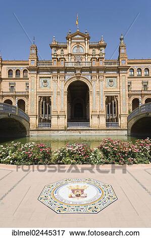 "Central building and river, The Plaza de Espana, Spain Square, The Maria Luisa Park, Parque de Maria Luisa, Seville, Sevilla, Andalusia, Spain, Europe" View Large Photo Image Stock Photo - "Central building and river, The Plaza de Espana, Spain Square, The Maria Luisa Park, Parque de Maria Luisa, Seville, Sevilla, Andalusia, Spain, Europe". Fotosearch
