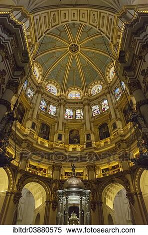 "Central dome of the Cathedral in Granada, Granada province, Andalusia, Spain, Europe" View Large Photo Image Stock Photography - "Central dome of the Cathedral in Granada, Granada province, Andalusia, Spain, Europe". Fotosearch