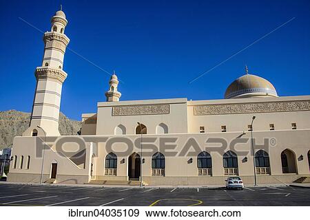 Stock Photo - "Central mosque, Khasab, Musandam, Oman, Asia". Fotosearch