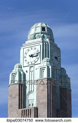 "Central station, clock tower, Art Nouveau, Helsinki, Uusimaa, Finland, Europe" View Large Photo Image Stock Image - "Central station, clock tower, Art Nouveau, Helsinki, Uusimaa, Finland, Europe". Fotosearch