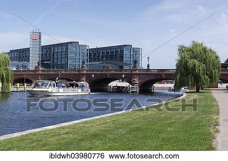 "Central Station on the River Spree, Berlin, Germany, Europe" View Large Photo Image Stock Photograph - "Central Station on the River Spree, Berlin, Germany, Europe". Fotosearch