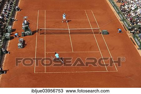 "Centre Court, Court Philippe Chatrier, Rafael Nadal, ESP, at the front and Novak Djokovic, SRB, at the back, 2014 French Open, Roland Garros, Paris, France, Europe" View Large Photo Image Stock Image - "Centre Court, Court Philippe Chatrier, Rafael Nadal, ESP, at the front and Novak Djokovic, SRB, at the back, 2014 French Open, Roland Garros, Paris, France, Europe". Fotosearch