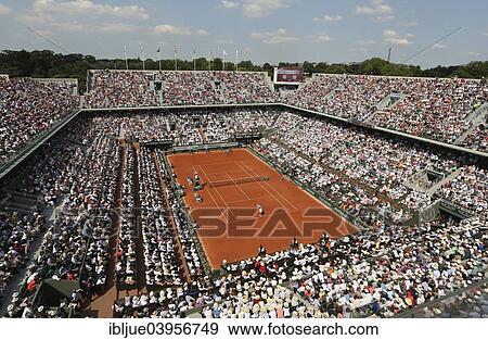 "Centre Court, Court Philippe Chatrier, Novak Djokovic, SRB, at the front and Rafael Nadal, ESP, at the back, 2014 French Open, Roland Garros, Paris, France, Europe" View Large Photo Image Stock Photo - "Centre Court, Court Philippe Chatrier, Novak Djokovic, SRB, at the front and Rafael Nadal, ESP, at the back, 2014 French Open, Roland Garros, Paris, France, Europe". Fotosearch