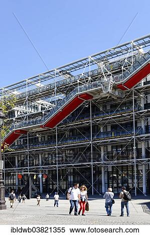 "Centre Pompidou, Centre national d’art et de culture Georges Pompidou, 4th Arrondissement, Le Marais, Paris, France, Europe" View Large Photo Image Stock Photography - "Centre Pompidou, Centre national d’art et de culture Georges Pompidou, 4th Arrondissement, Le Marais, Paris, France, Europe". Fotosearch