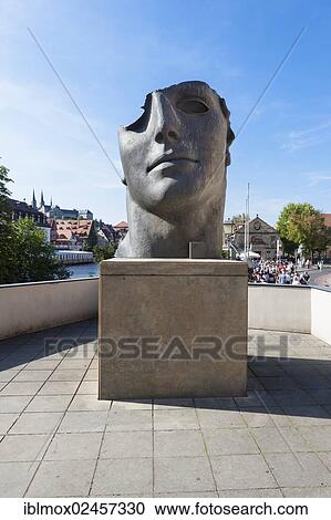 Stock Image - "Centurione"""", sculpture by Igor Mitoraj, Bamberg, Upper Franconia, Franconia, Bavaria, Germany, Europe, PublicGround, Europe". Fotosearch