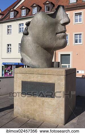 Stock Photograph - "Centurione"""", sculpture by Igor Mitoraj, Bamberg, Upper Franconia, Franconia, Bavaria, Germany, Europe, PublicGround, Europe". Fotosearch