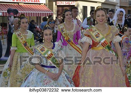"Ceremonial opening of the Falla House by the Falla group """"La Font"""" during the Las Fallas Spring Festival, Pego, Province of Alicante, Spain, Europe" View Large Photo Image Stock Image - "Ceremonial opening of the Falla House by the Falla group """"La Font"""" during the Las Fallas Spring Festival, Pego, Province of Alicante, Spain, Europe". Fotosearch