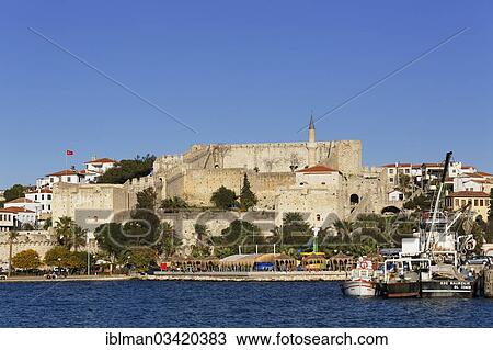 "Cesme Fortress, Cesme, Cesme Peninsula, Izmir Province, Aegean Region, Turkey, Asia" View Large Photo Image Stock Image - "Cesme Fortress, Cesme, Cesme Peninsula, Izmir Province, Aegean Region, Turkey, Asia". Fotosearch