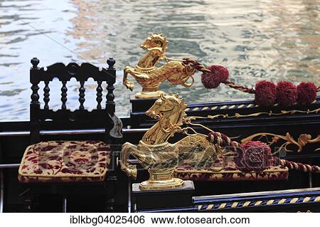 "Chair and brass ornaments, gondola, San Marco, Venice, Veneto, Italy, Europe" View Large Photo Image Stock Photograph - "Chair and brass ornaments, gondola, San Marco, Venice, Veneto, Italy, Europe". Fotosearch
