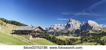"Chalet, the Dolomites at back, Seis am Schlern, South Tyrol province, Trentino-Alto Adige, Italy, Europe" View Large Photo Image Stock Photograph - "Chalet, the Dolomites at back, Seis am Schlern, South Tyrol province, Trentino-Alto Adige, Italy, Europe". Fotosearch