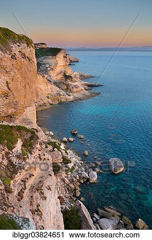 "Chalk cliffs in the evening light, Capo Pertusato, Bonifacio, Corse-du-Sud, Corsica, France, Europe" View Large Photo Image Stock Image - "Chalk cliffs in the evening light, Capo Pertusato, Bonifacio, Corse-du-Sud, Corsica, France, Europe". Fotosearch