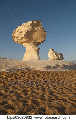 "Chalk rock formations, Chicken and Mushroom rock shapes, White Desert, Farafra, New Valley Governorate, Egypt, Africa" View Large Photo Image Stock Image - "Chalk rock formations, Chicken and Mushroom rock shapes, White Desert, Farafra, New Valley Governorate, Egypt, Africa". Fotosearch
