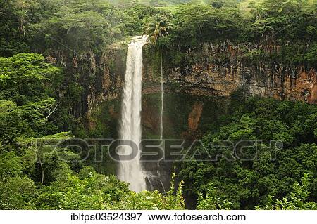 "Chamarel waterfall, Chamarel, Mauritius, Africa" View Large Photo Image Stock Photo - "Chamarel waterfall, Chamarel, Mauritius, Africa". Fotosearch